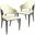 Aria Series Modern Dining Chair Set of 2 In Grey