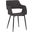 Ariana Mid-Century Charcoal Open Back Dining Accent Chair