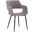 Ariana Grey Open Back Dining Accent Chair