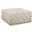 Ariel Velvet Ottoman/Bench In Cream