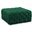 Ariel Velvet Ottoman/Bench In Green