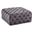 Ariel Velvet Ottoman/Bench In Grey