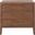 Ariella 3 Drawer Wood Nightstand In Brown