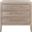Ariella 3 Drawer Wood Nightstand In Light Brown