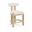 Arienzo Velvet Performance Fabric Upholstered Counter Stool Set of 2 In Cream