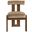 Arienzo Velvet Upholstered Dining Chair Set of 2 In Beige and Stained Walnut