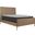 Arini Upholstered Queen Panel Bed Sand Wash and Natural Cane