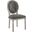 Arise Vintage French Upholstered Fabric Dining Side Chair In Natural/Gray