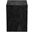 Ark Square Pedestal End Table In Genuine Black Marble
