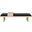 Arlington Chenille Fabric Bench In Black/Natural