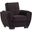 Armada Air Upholstered Convertible Armchair with Storage In Black AIR-AC-103
