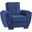 Armada Air Upholstered Convertible Armchair with Storage In Blue AIR-AC-104