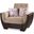 Armada Air Upholstered Convertible Armchair with Storage In Brown AIR-AC-109