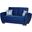Armada Air Upholstered Convertible Loveseat with Storage In Blue