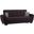 Armada Air Upholstered Convertible Sofabed with Storage In Black AIR-SB-103