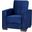 Armada Upholstered Convertible Armchair with Storage In Blue ARM-AC-4