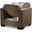 Armada Upholstered Convertible Armchair with Storage In Brown ARM-AC-12