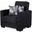 Armada Upholstered Convertible Armchair with Storage In Denim Blue