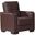 Armada X Upholstered Convertible Wood Trimmed Armchair with Storage In Brown ARM-W-AC-316