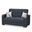 Armada X Upholstered Convertible Loveseat with Storage In Dark Blue