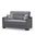 Armada X Upholstered Convertible Loveseat with Storage In Gray
