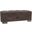 Armada X Upholstered Convertible Wood Trimmed Ottoman with Storage In Dark Brown