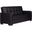 Armada X Upholstered Convertible Wood Trimmed Sofabed with Storage In Black