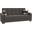 Armada X Upholstered Convertible Wood Trimmed Sofabed with Storage In Dark Gray