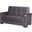 Armada X Upholstered Convertible Wood Trimmed Sofabed with Storage In Gray ARM-W-SB-301