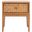 Armand Woven Wood Nightstand In Natural and Dark Brown