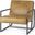 Armelle Accent Chair In Brown and Gray