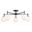 Armitage 32 Inch 5 Light Semi-Flush Mount In Matte Black