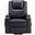 Armstrong Upholstered Power Lift Massage Recliner In Espresso