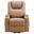Armstrong Upholstered Power Lift Massage Recliner In Camel