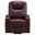 Armstrong Upholstered Power Lift Massage Recliner In Wine