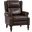 Arnold Genuine Leather Manual Recliner In Espresso