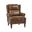 Arnold Genuine Leather Manual Recliner In Toffee