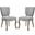 Array Dining Side Chair Set of 2 In Light Gray