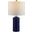 Artef Ceramic Table Lamp Set of 2 in Navy Blue