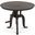 Artezia 24 Inch Height Adjustable Crank Side Table In Matte Black Cast Iron