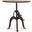 Artezia 30 Inch Height Adjustable Crank Side Table In Matte Black Cast Iron
