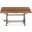Artezia 62 Inch Drafting Desk with Adjustable Crank In Natural Teak