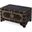 Artifacts Nador Hand-Painted Brass Inlay Storage Trunk Coffee Table In Brown