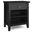 Artisan Solid Wood Bedside Table In Black