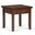 Artisan Solid Wood End Table In Russet Brown
