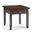 Artisan Solid Wood End Table In Tobacco Brown