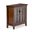 Artisan Solid Wood Low Storage Cabinet In Russet Brown