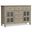 Artisan Solid Wood Sideboard Buffet In Distressed Grey