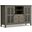 Artisan Solid Wood Tall TV Media Stand In Farmhouse Grey