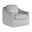 Artistica Upholstery Liz Swivel Chair In Ivory and White